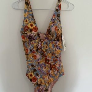 Chelsea & Violet 1 piece boho swim suit NWT